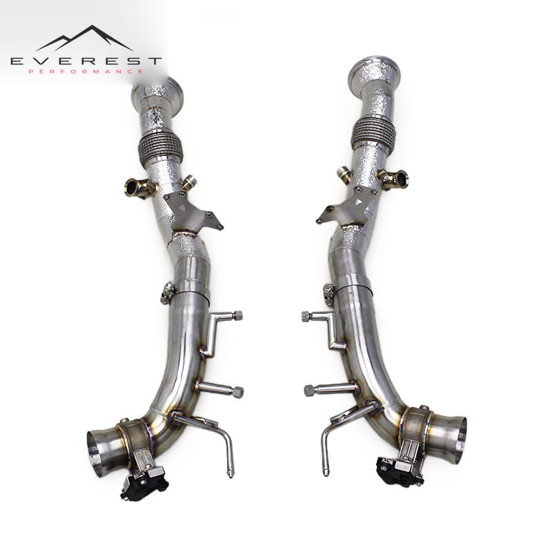 Full Exhaust System for Ferrari 296 GTB V6 3.0T 2021-2024 Race Car SUS304 Pipe Straight Downpipe