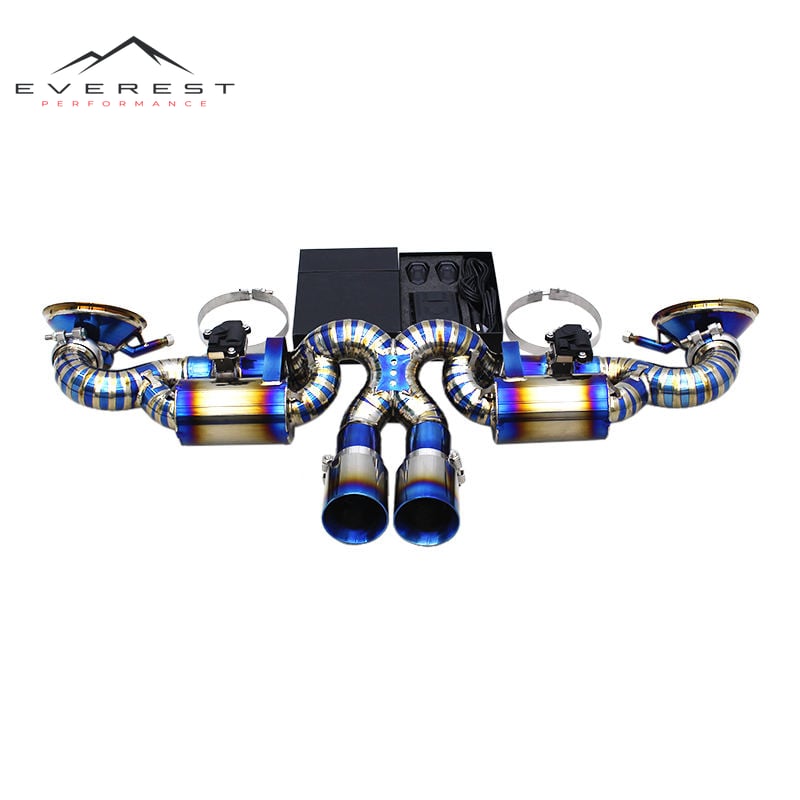 Titanium Catback Exhaust System for Porsche 911 992 GT3 RS 4.0L 2020-2024 with Valve Control Muffler Exhaust Pipe