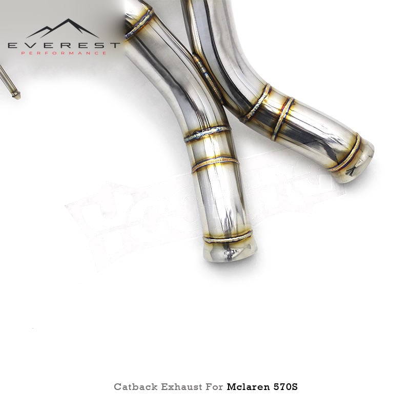 Racing SS304 Catback Exhaust Pipes System for Mclaren 570S 3.8 2015+ Performance With Vacuum Valve Muffler Exhaust System