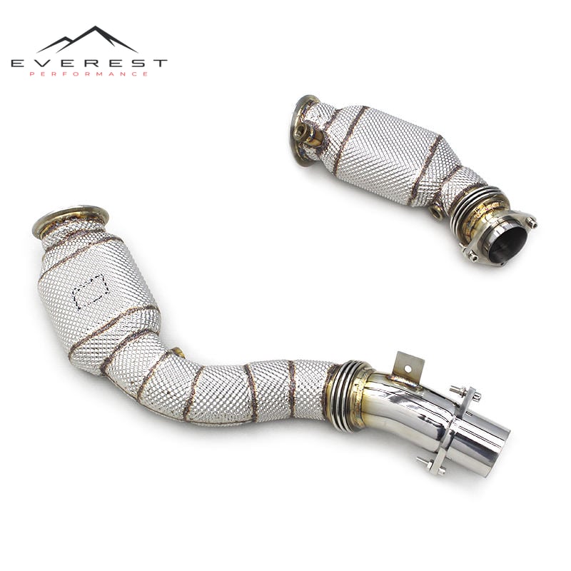 High Flow Catted Downpipe Stainless Steel Exhaust Downpipe for BMW M3/M4 F80/F82/F83 S55 3.0T 2014-2019 Car Exhaust System