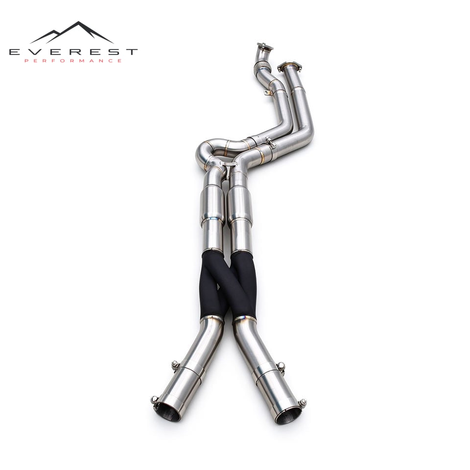 SS304L With Black Z Pipe Equal Length Mid/Middle Pipe for BMW M3/M4 G80/G82 3.0T 2020-2026 Racing High Quality Exhaust Pipe