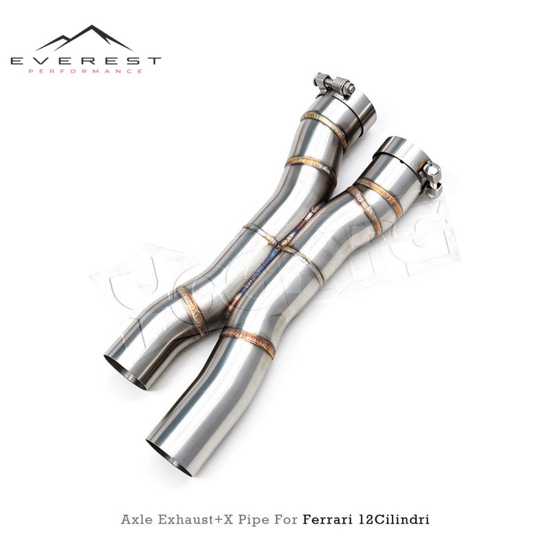SS304 Valvetronic Catback X-Pipe Exhaust for Ferrari 12Cilindri/812/Purosangue F140 HD V12 6.5L 2024+ Vacuum Valve