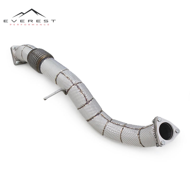 SUS304 Mid Pipe for Honda CIVIC Type R/Type-R FL5 2.0T 2023+ Exhaust System Heat Shield Stainless Steel Front Pipe