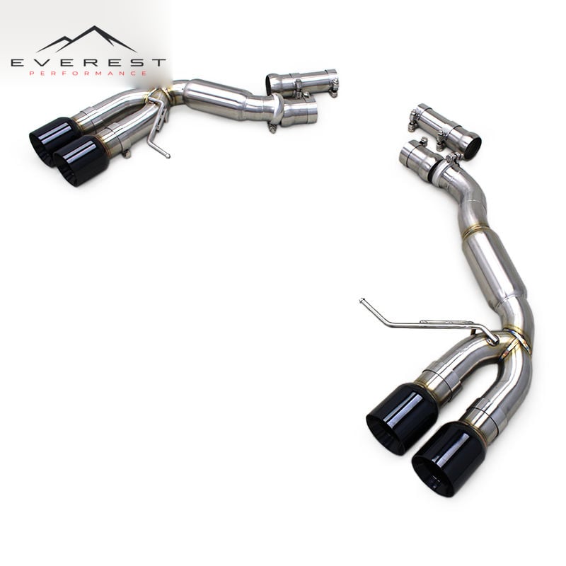 SS304 Exhaust Pipe System for Porsche Macan GTS 3.0T 2014-2017 Black Tip Catback Sport Sound Replacement Direct Fit