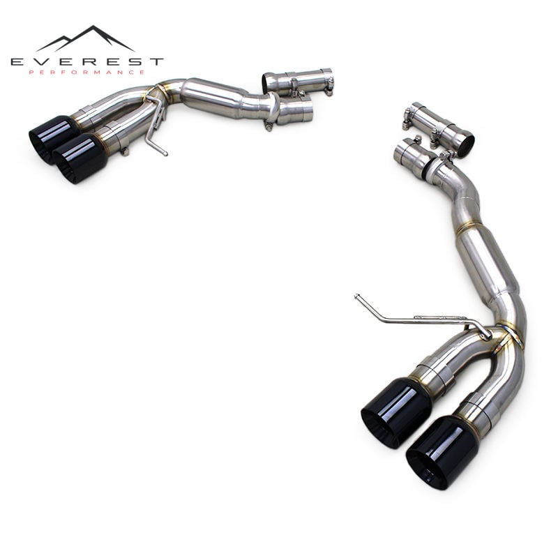 SS304 Exhaust Pipe System for Porsche Macan GTS 3.0T 2014-2017 Black Tip Catback Sport Sound Replacement Direct Fit
