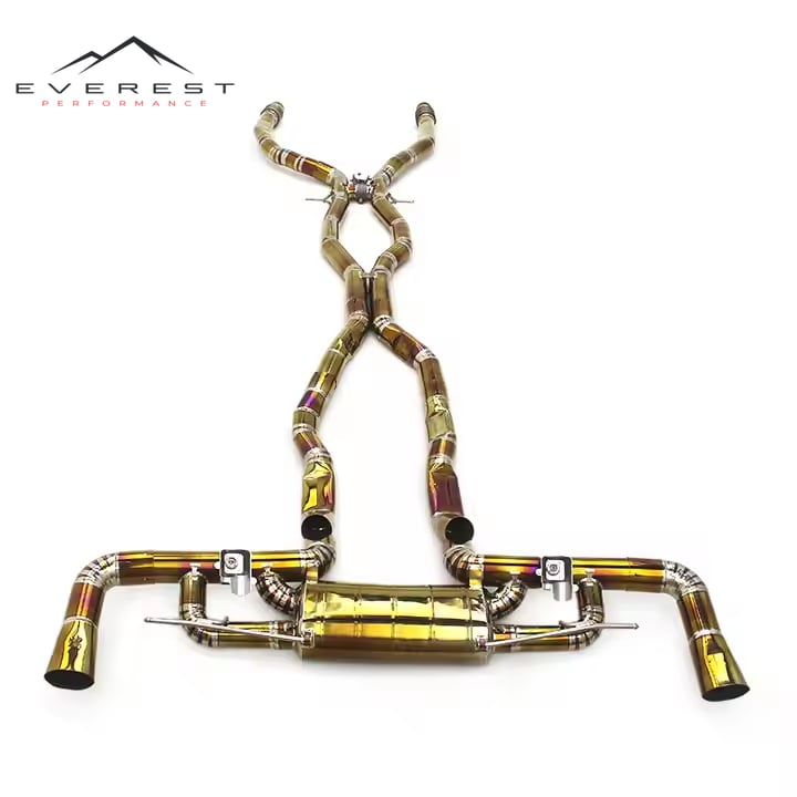 Catback Muffler Car Exhaust System for Mercedes-Benz GLE63 AMG W167 4.0T 5.5T Valve Titanium Exhaust Pipe