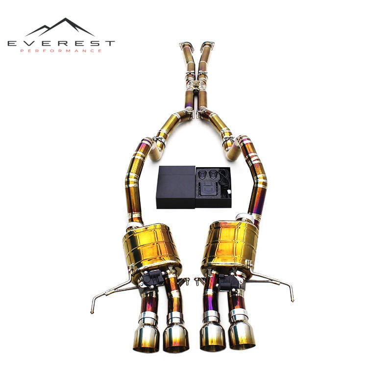 Custom Titanium Pipe Catback Exhaust for Chevrolet Corvette C7 6.2L 2014-2019 Sport Car with Control Valvetronic Exhaust System