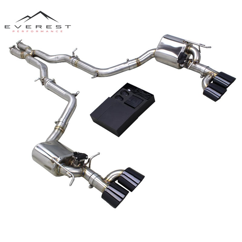 Catback Exhaust Muffler for Mercedes-Benz C63 AMG W204 6.2L 2012-2016 Stainless Steel Pipe with Muffler Exhaust System