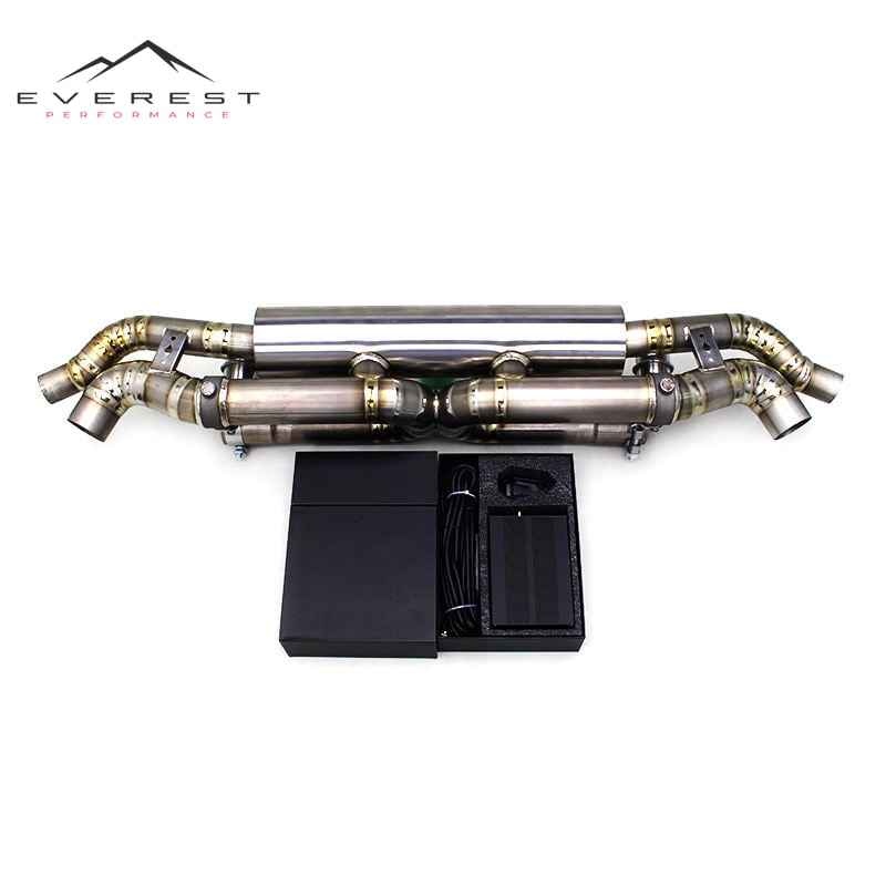 Titanium Muffler Exhaust Pipe for Porsche 911 991/991.2 Turbo 2017-2019 Valved Street Sport Exhaust System