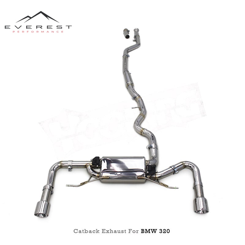 Catback for BMW 320i/328i/330i F30/F35 2.0T N20/B48 2012-2020 Stainless Steel Exhaust Valvetronic Muffler