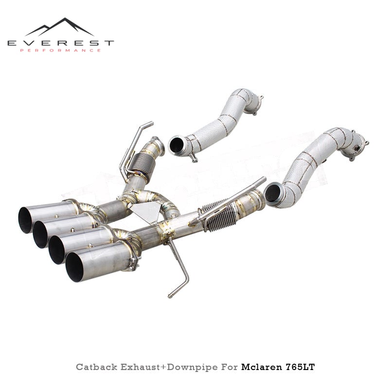 Replacement for Mclaren 765LT Coupe/Spider 4.0T 2020+ F1 Race Rear Titanium Straight Exhaust Test Pipe