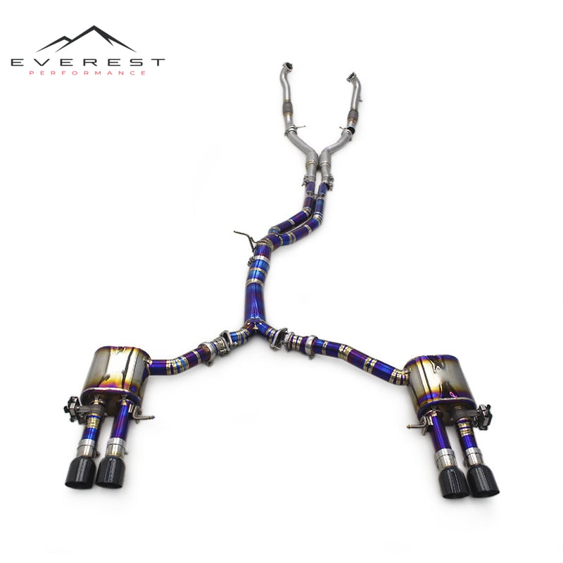 Auto Exhaust Valvetronic Catback for Audi S4/S5 B9 3.0T 2019-2023 Titanium Catback Muffler Exhaust System With SUS304 Front Pipe