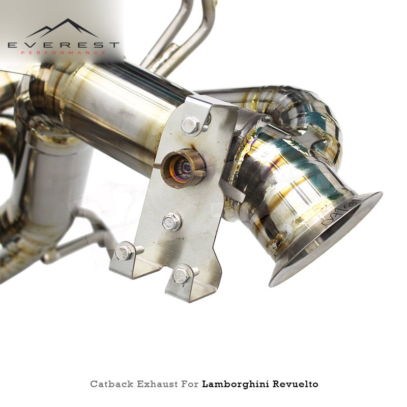 Titanium Performance Catback X Pipes Exhaust Pipe for Lamborghini Revuelto 6.5L 2023-2025 Muffler Sound Rear Axle Back
