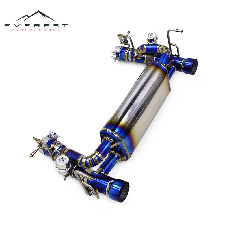 Vacuum Valve Exhaust System for Ferrari 488 2015-2019 Titanium Catback Muffler Enhanced Power