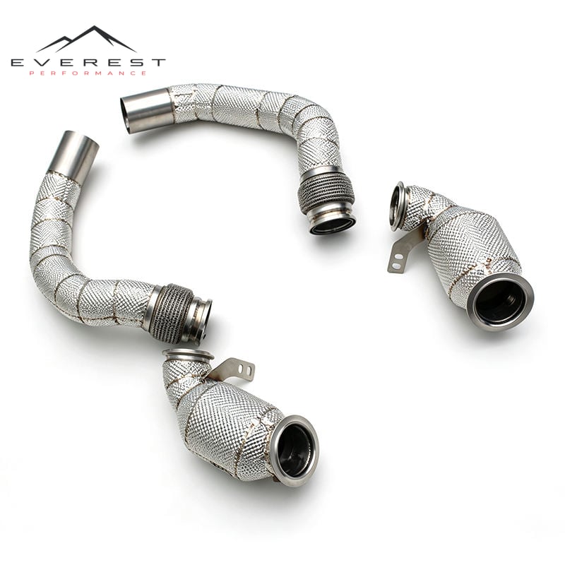 SUS304 Pipe Muffler Exhaust With Catalysic Escape for BMW M8 F91/F92/F93 4.4TT (2019-2024) Catted Downpipe