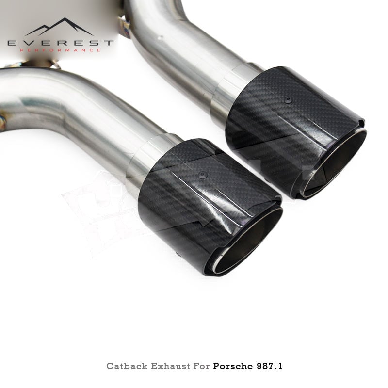 SS304L Exhaust Pipe System for Porsche Boxster/Cayman 987/987.1/987.2 2.7/2.9/3.4 2006-2012 Valvetronic Catback Exhaust