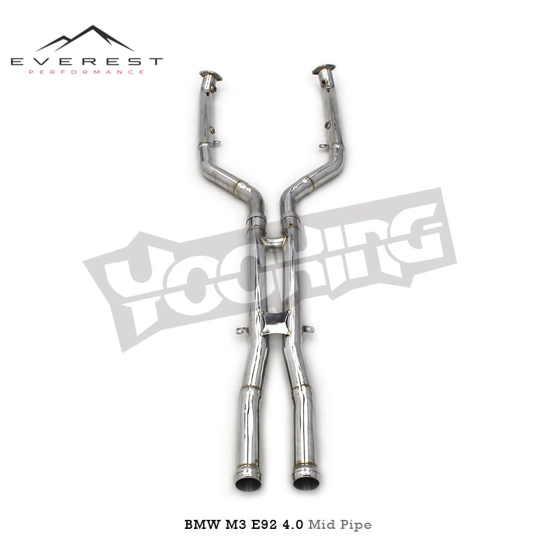 Stainless Steel Exhaust Pipes for BMW M3 E90/E92/E93 4.0L 2008-2013 Midpipe with Resonated Escape Car Exhaust System