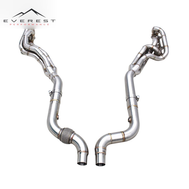 Stainless Steel Pipes Exhaust Free System for Ford Mustang 5.0L 2015-2024 Equal Length 4 to 1 Header Manifold