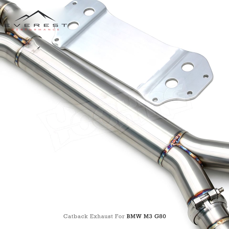SS304L Exhaust Pipe System for BMW M3/M4 G80/G82 3.0T 2021-2026 Electronic Valve Muffler Catback Exhaust Four Outlet Nozzle
