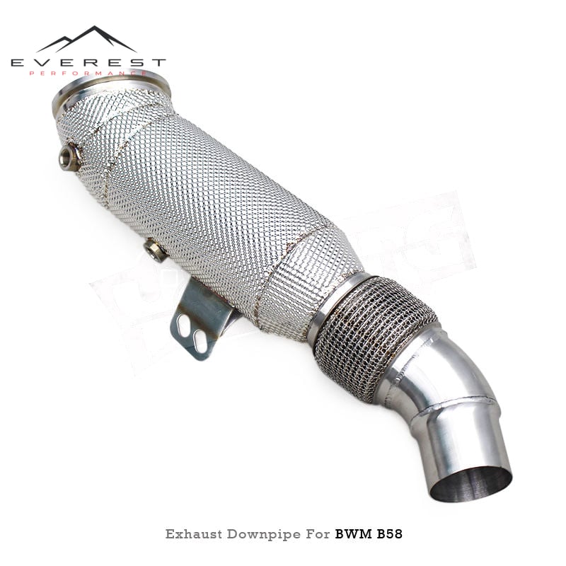 Custom Exhaust Header Downpipe for BMW M240 M240i M340i M440i 540i X5/X6 G05/G06 A90 B58 3.0T SUS304 Free Flow Downpipe