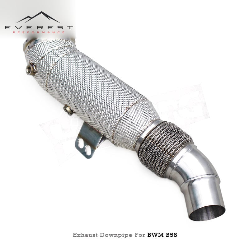 Custom Exhaust Header Downpipe for BMW M240 M240i M340i M440i 540i X5/X6 G05/G06 A90 B58 3.0T SUS304 Free Flow Downpipe