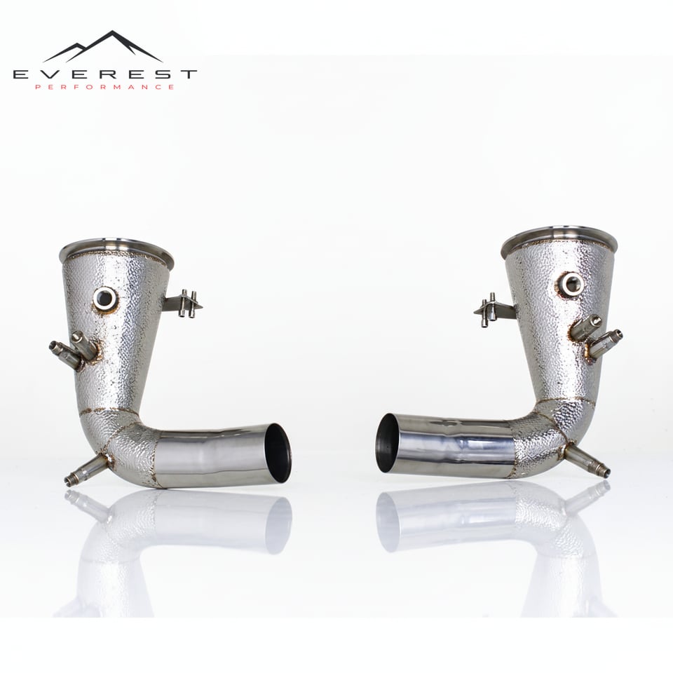 Custom Engine Turbo Straight Downpipe for Porsche 911 992 3.0T 2019-2024 Street Car Stainless Steel Exhaust Free Flow System