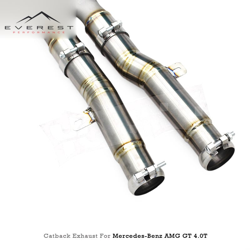 Titanium Lightweight Exhaust Pipe System for Mercedes-Benz AMG GT/GTS C190 4.0T 2014-2023 Valve System Catback Exhaust