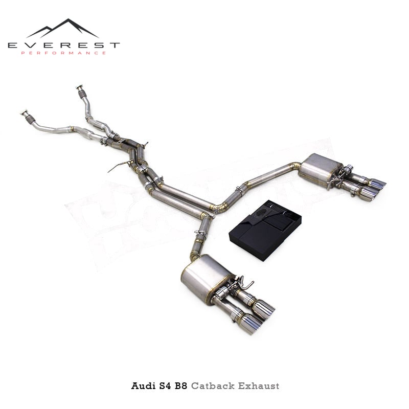 Auto Valved Catback Exhaust for Audi S4/S5 B8 3.0T 2013-2019 Escape Titanium Exhaust Muffler Pipe with Remote Kits