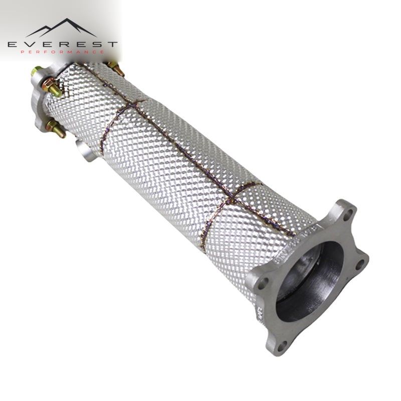 SS304 Exhaust Downpipe for Audi A6 A7 C7 2.0L 2012-2018 Straight-through Racing Performance Exhaust Pipes With Heat Shield