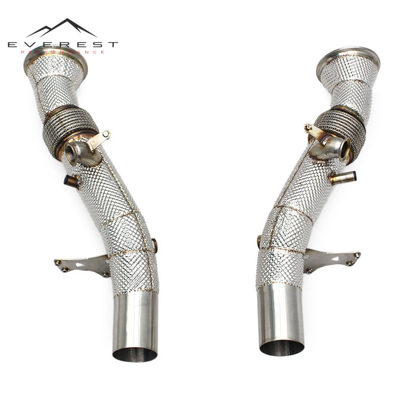 Straight-through Downpipe for Ferrari 296 GTB V6 3.0T 2021-2024 Stainless Steel Exhaust Pipe Supersport Sound Header
