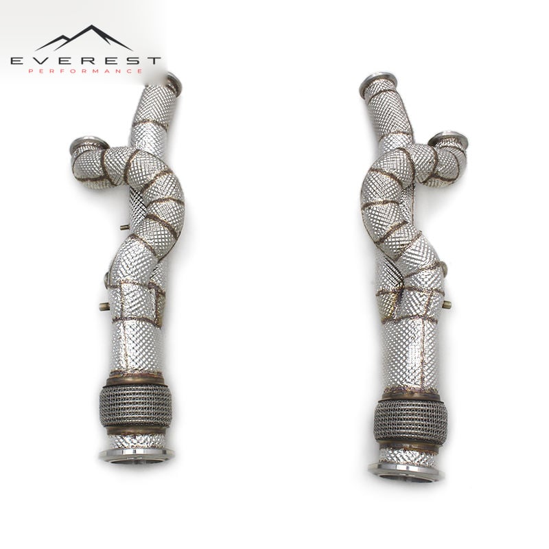 Downpipe Exhaust for Lamborghini Aventador LP700 6.5 2011-2016 Heat Shield Exhaust Free Flow Race Exhaust Pipe