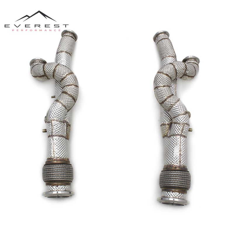Downpipe Exhaust for Lamborghini Aventador LP700 6.5 2011-2016 Heat Shield Exhaust Free Flow Race Exhaust Pipe