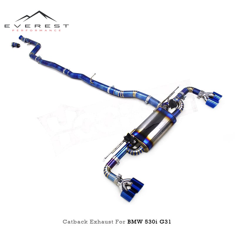 Titanium Lightweight Valvetronic Exhaust Catback Valved Muffler for BMW 530/530i G31 3.0T 2024 Turbo Engine System