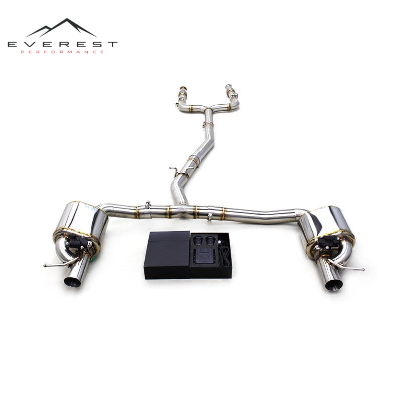 SS304 Exhaust Pipe System for Mercedes-Benz E43 AMG W213 3.0TT 2016-2018 Electronic Valve Catback Exhaust Muffler Remote