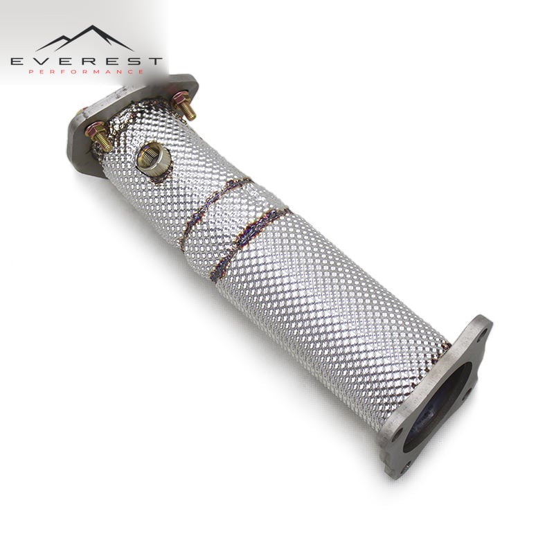 Straight Exhaust Pipe for Audi Q5 2.0T 2018-2020 Stainless Steel Heat Shield Free Flow Exhaust Downpipe