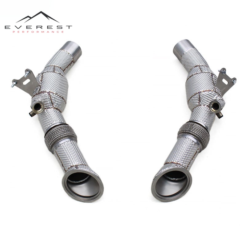 Exhaust Pipe System for Ferrari SF90 Spider/Stradale 3.9T V8 2019-2023 High Flow Downpipe With Heat Shield