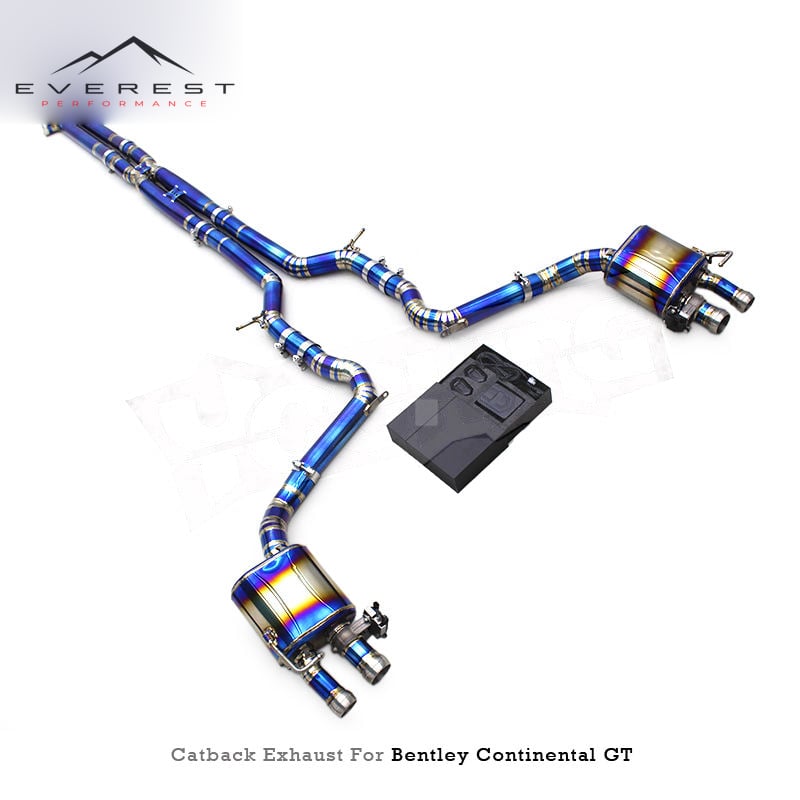 Custom Titanium Pipes Catback Muffler for Bentley Continental GT V12 6.0T 2018-2024 Supersport Car Valvetronic Exhaust System