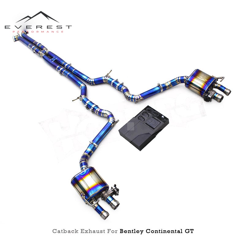 Custom Titanium Pipes Catback Muffler for Bentley Continental GT V12 6.0T 2018-2024 Supersport Car Valvetronic Exhaust System