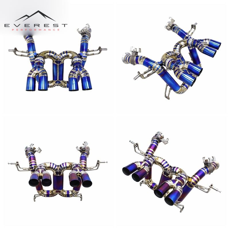 Race Exhaust Pipe System for Lamborghini Revuelto 6.5L 2023-2025 Titanium Catback Exhaust X Pipes Muffler Sound Rear Axle Back