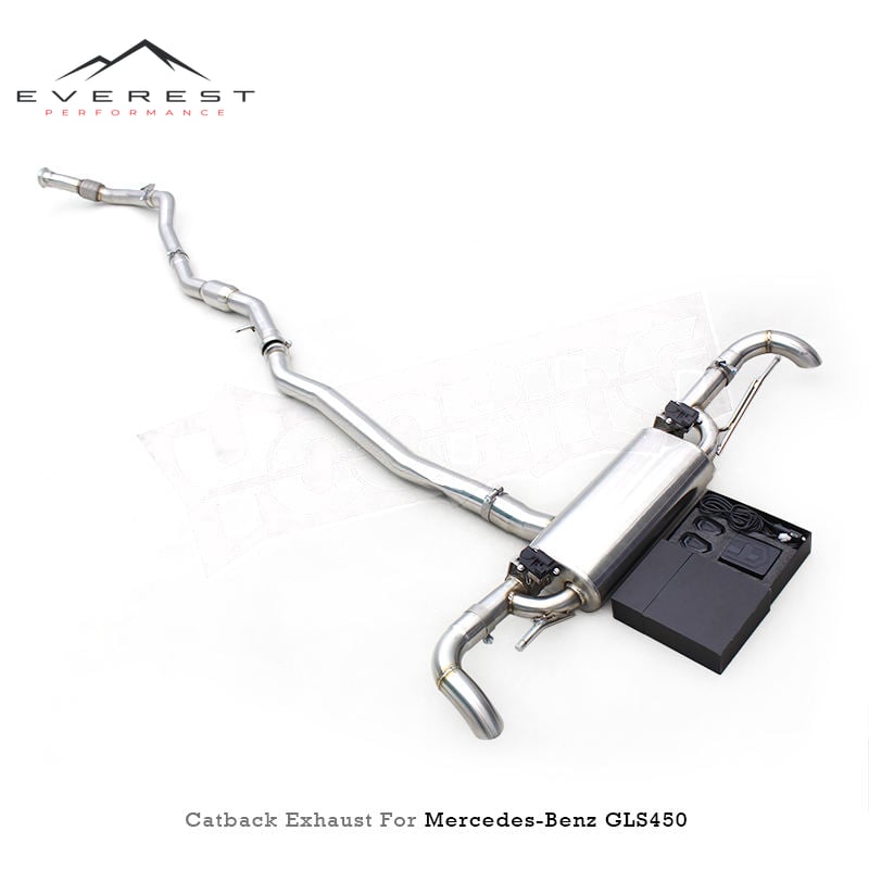 Custom SUS304 Pipes Exhaust Muffler for Mercedes-Benz GLS450 W167 3.0T 2020-2021 Valvetronic Catback System with Control Kit