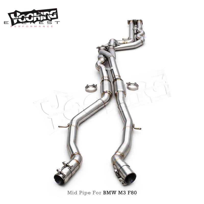 2.5inch Equal Length Z MidPipe for BMW M3/M4 F80/F82/F83 S55 3.0T 2015-2017 Stainless Steel Exhaust Pipes