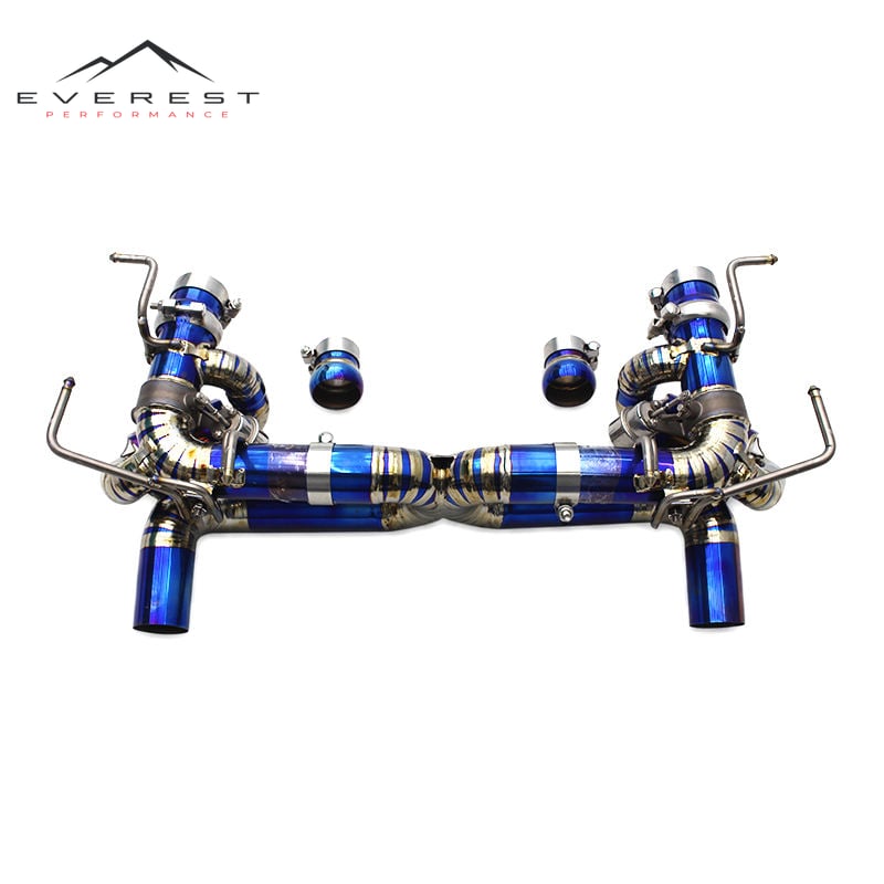 Titanium Exhaust Pipe System for Ferrari 458 4.5L 2011-2016 Racing X Pipe Vacuum Valve Catback Exhaust