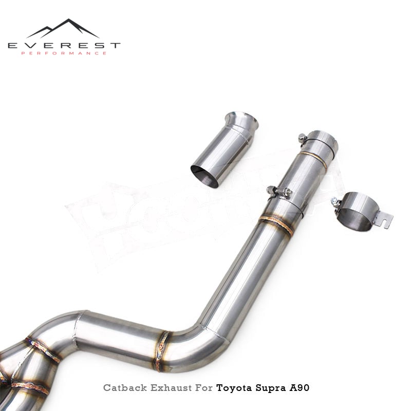 Custom Exhaust System for Toyota Supra A90 A91mk4 3.0T 2020-2023 304 Stainless Steel Pipe Catback Muffler with Stock Control