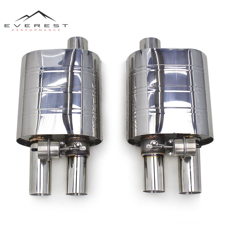 3 Inch 2.5 Inch Stainless Steel Universal Muffler for Various Models Exhaust Vaccum Valved Control Racing Car Exhaust System