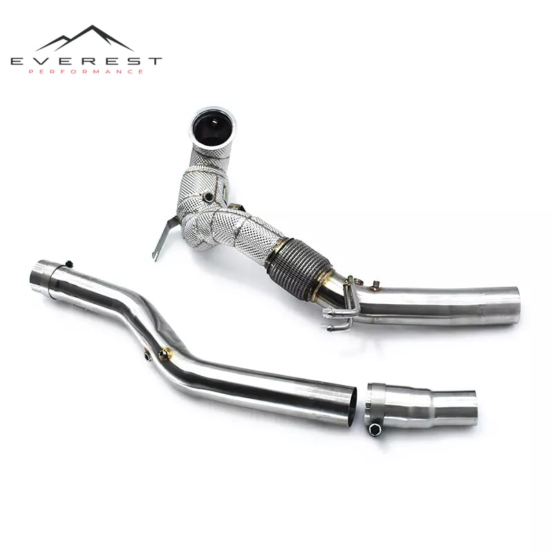 Catted Downpipe with Catalyst Exhaust Pipe for VW GOLF VIII/8/8R/R 2019-2022 Stainless Steel Exhaust Downpipe Car Exhaust