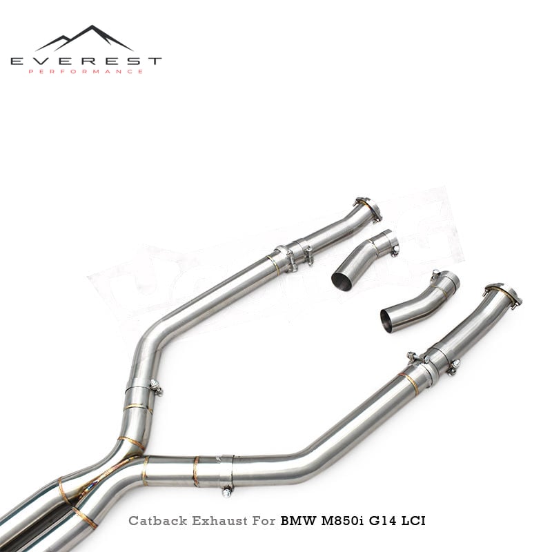 Racing Valvetronic Luxury Catback Exhaust Pipes Stainless Steel for M850/M850i Alpina B8 G14/G15/G16 4.4TT 2020-2023 Muffler