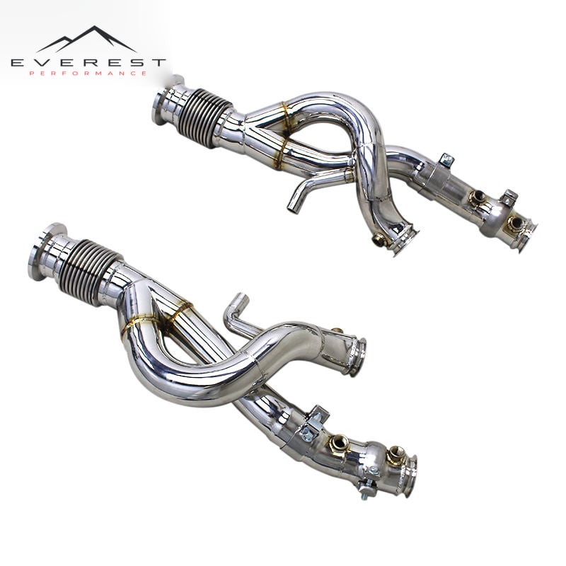 Turbo Exhaust Downpipe for Lamborghini Revuelto V12 6.5L 2023-2025 Racing Sport Exhaust System with Heat Shield Header