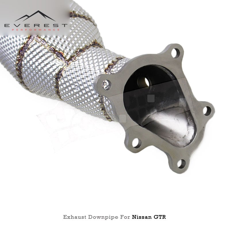 SS304 Exhaust Pipe System for Nissan GTR/GT-R 3.8TT 2008-2023 with Heat Shield 100/200/300Cell Catalytic Converter