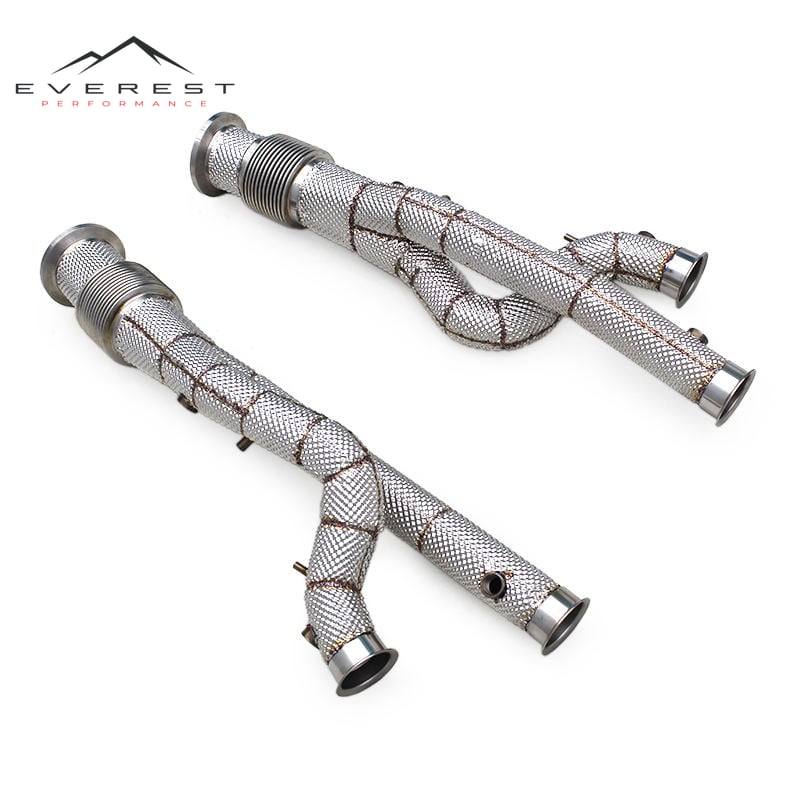 Exhaust Downpipe for Lamborghini Aventador SVJ 2011-2019 Stainless Steel Exhaust Downpipe