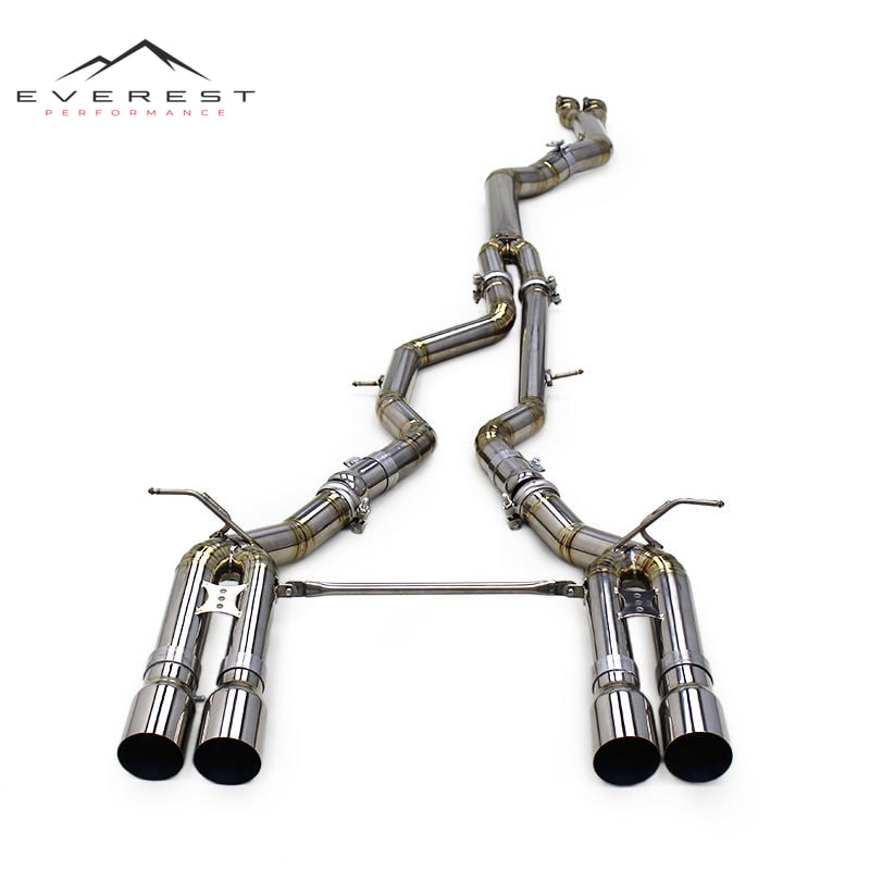 Titanium Exhaust System for BMW M3/M4 F80/F82/F8X 3.0T 2015-2019 Single Mid Pipe Catback Quad Outlet